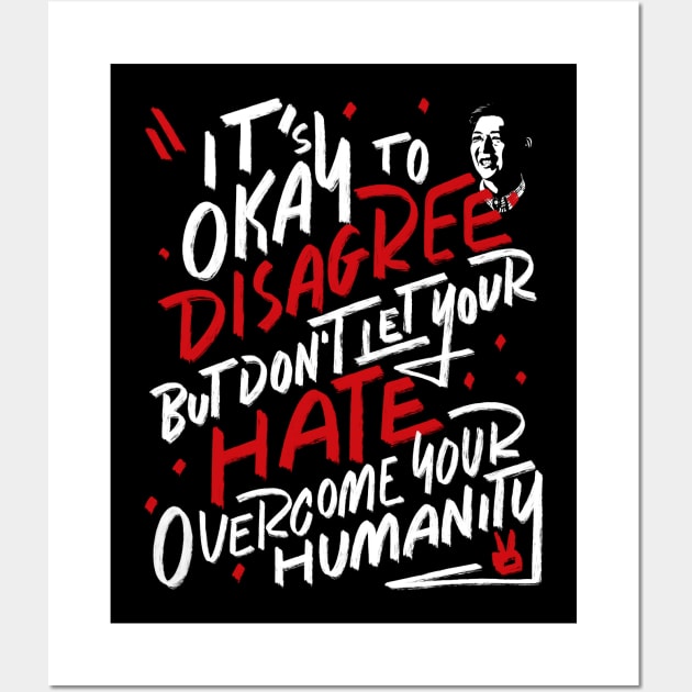 It's Okay To Disagree BBM Inday Sara Uniteam Supporter Philippines Pinoy Wall Art by teeleoshirts